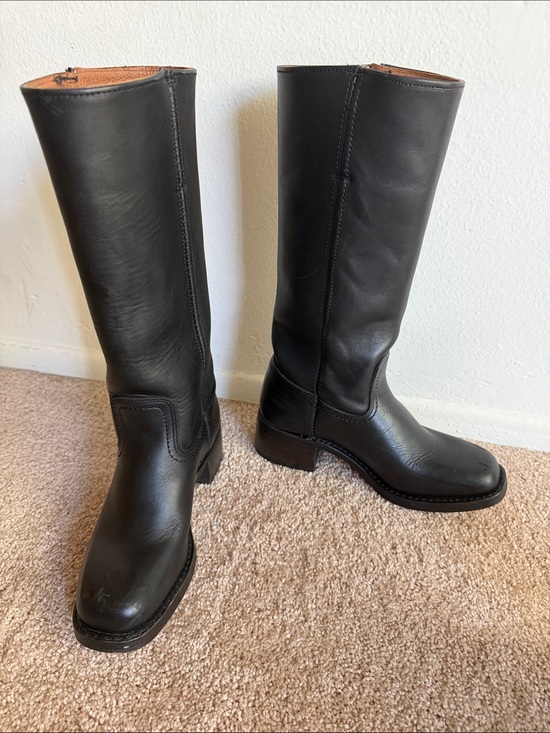 Frye Shoes - Frye Campus 14L Black Boots, Sz 7.5 - Excellent Condition